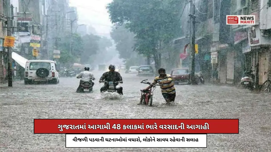 Heavy rains forecast in Gujarat in the next 48 hours
