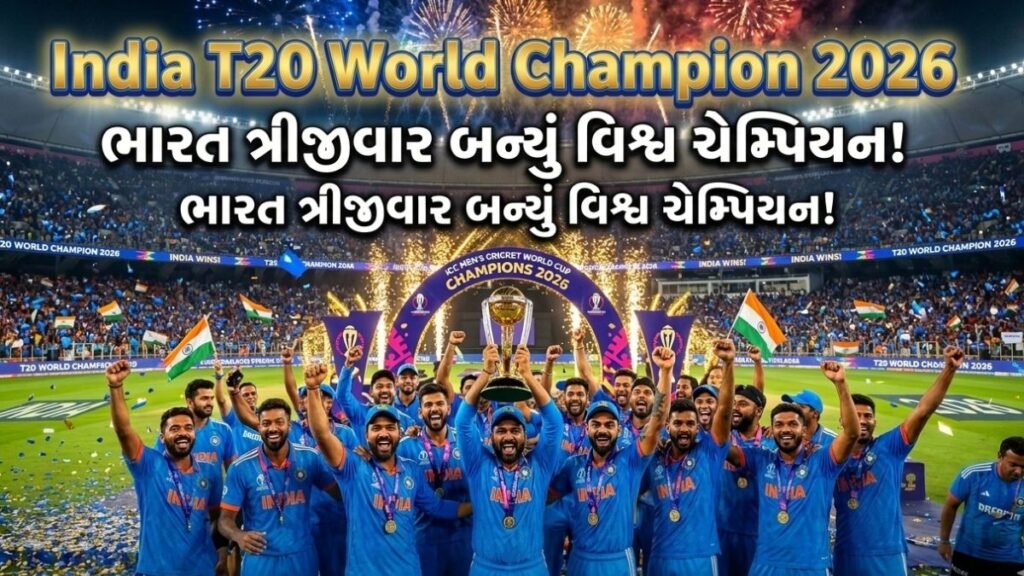 India T20 World Champion 2026