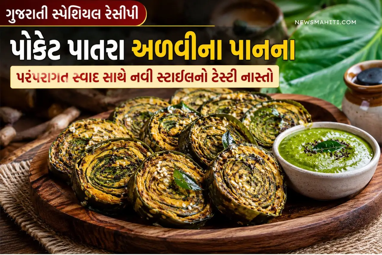 પોકેટ પાતરા અળવીના પાનના